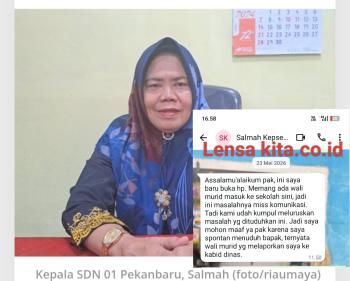Wow.!! Kepsek SDN 01 Pekanbaru Cari 'Kambing Hitam' Guna Menutupi Kebohongan Terkait Dugaan Pungli