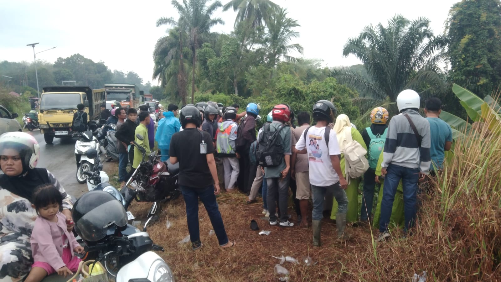 Tabrakan Lintas Pekanbaru Bangkinang Pengendara Verza Dikabarkan Tewas Masuk Jurang 5 Meter