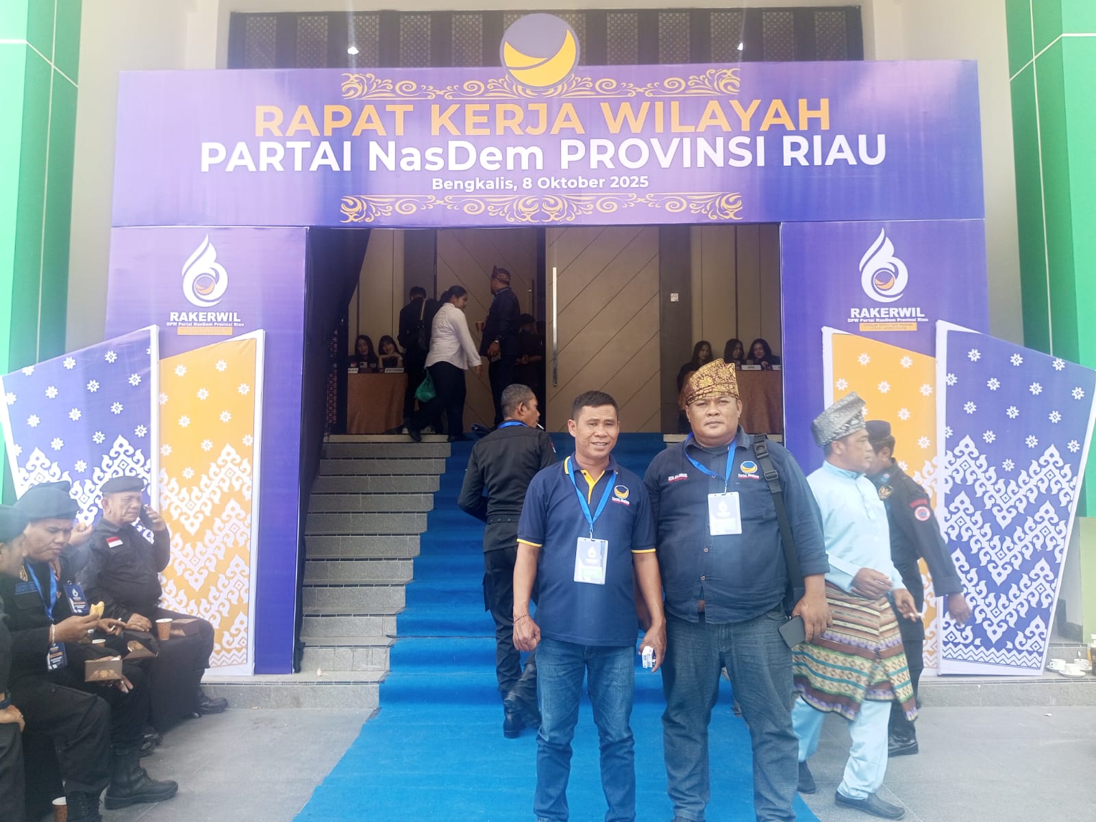 Ketua DPC Partai Nasdem Kecamatan Tambang Tony Chaniago SH Hadiri Rakerwil Riau di Bengkalis