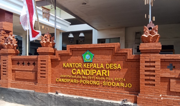 Proyek Irigasi Tanpa Papan Nama Di Candi Pari Pokir Dikerjakan CV. Nusantara Teknik.