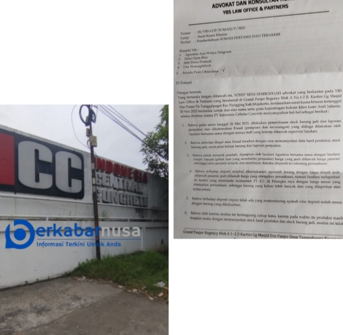 Produksi OF PT ICC,AN Dikonfirmasi Wartawan Dugaan Penggelapan Memilih Bungkam Suara.