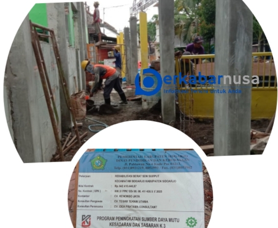 Rehab SDN Sumput Sidoarjo Disorot.