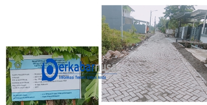 Pavingisasi Suruh selesai Bulan Kemarin Sudah Ambles ! Kinerja Dinas Dipertanyakan.