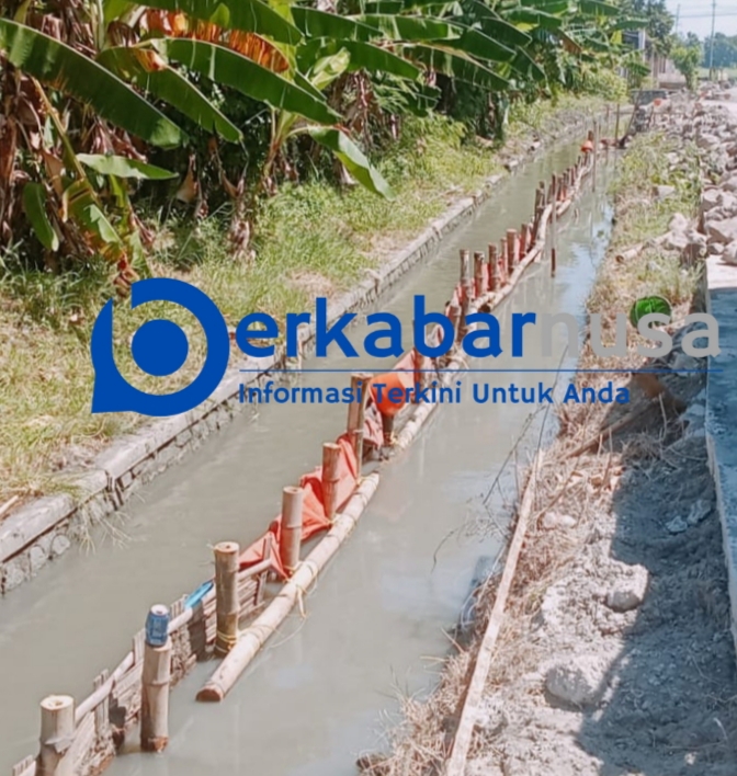 Indikasi Penuh Kejanggalan Saluran Irigasi Kedondong,PU BMSDA : Kami Sudah Ingatkan Kontraktor.